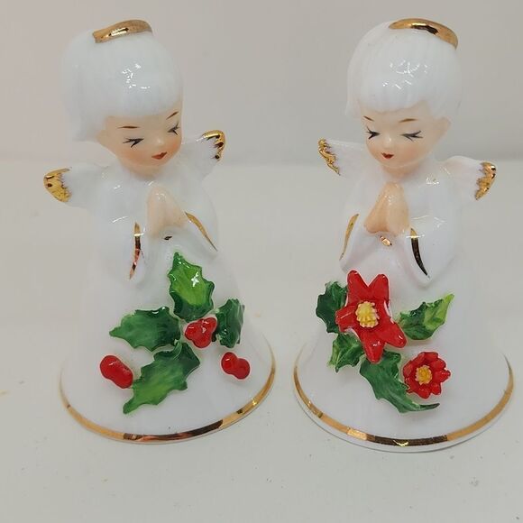 2 Napcoware Bone china Angel Bells - Picture 2 of 13